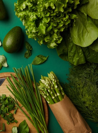 Петрушка и спаржа